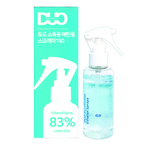 듀오 소독용 에탄올 스프레이150ml x1개/뿌리는소독제 손