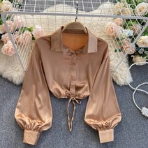 레이스 쉬폰 봄 패션 화려한 블라우스 페미닌 셔츠 40