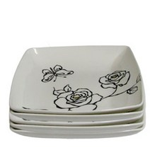 WCD897622철기아트 접시 도자기 접시 나눔 앞 접시 쿠프 중 3p