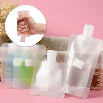 KPG 일회용 공병 30ml 투명 여행용 파우치 리필 샘플 액상 화장품 로션 스킨 샴푸 기내용