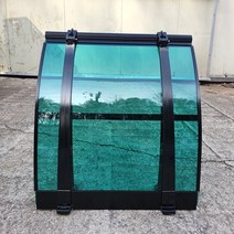 캐노픽스 550x1300 현관 비가림 처마차양 렉산 캐노피, 렉산_그린/브라켓_블랙/파이프_블랙