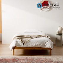 바로크가구 에스트 헤드리스 원목침대 프레임 SS_매트제외, 네추럴