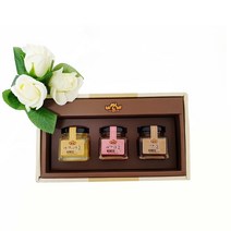 [비앤비] 아카시아꿀 야생화꿀 밤꿀 3종 미니꿀1호 선물세트, 60g, 3개입