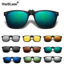 고급선글라스 WarBLade Square 선글라스에 편광 된 클립 남성용 포토 크로 믹 선글라스 드라이버 Anti Glare Goggles Night Vision Glasses