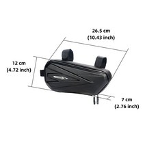 자전거가방 RZAHUAHU B-SOUL Electric Scooter Hanging Bag Waterproof Motorcycle Frame Package EVA Hard Shel, [04] Left side B