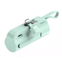 볼크 듀얼v 미니 보조배터리 아이폰 타입 5000mAh, 민트