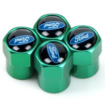 휠 허브 캡 다채로운 4 피스 금속 휠 타이어 밸브 캡 스템 케이스 포드 포커스 2 3 에코 스포츠 에스코트, 03 small green