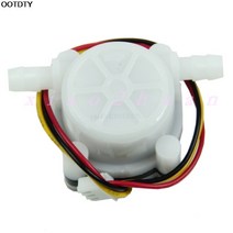 유량센서 유량측정기 유량계 유량 센서 스위치 미터 카운터 0.3-6lmin 1pc 물, 없음