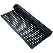 돼지사육장 소 축사 매트 미끄럼방지, 50x80cm 두께 약 6MM 검은색