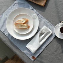 보웰 빈티지 코튼 테이블 매트, 상세설명 참조, 그레이