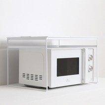 롬버스 레인지 랙 주방정리 철재트레이 선반, 레인지랙 화이트