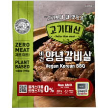 고기대신 콩고기 비건 양념갈비살 채식 대체육 300g, 1개