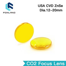 FONLAND Focus Lens 미국 CVD ZnSe dia 12 15 18 20 FL 127mm CO2 레이저 조각기, 5.12mm - 76.2mm