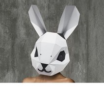 페이퍼 크래프트 종이접기Diy 종이 마스크 패션 동물과 게임 롤 플레잉 의상 3d 수제, d