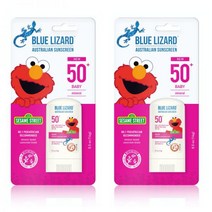 BLUE LIZARD Sunscreen 블루 리자드 오스트레일리안 SPF 50+ 미네랄 썬스크린 선스틱 0.5oz(14g) 2팩, SPF 50