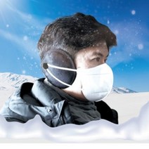 고급 대형 마걸귀마개(블랙 체크 네이비) 마스크걸이 방한귀마개 겨울귀마개