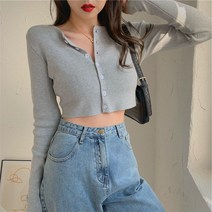 여성 크롭 숏 가디건 6가지 색상