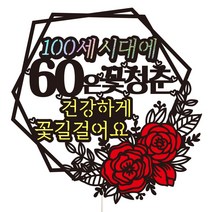 비비드레인 환갑 칠순 케이크토퍼, 98-100세시대(60)