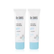 [가을맞이 할인@@] 닥터스미스 히알루 아쿠아 선크림 50g SPF 50+ / PA++++ (주름개선 미백 자외선 차단 3중 기능성), 2개