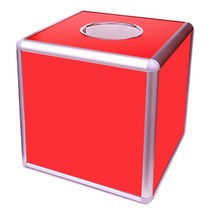 추첨공 추첨함 25cm 30cm 40cm 모금함 이벤트 전시용, B 30cm 전체 투명 추첨함