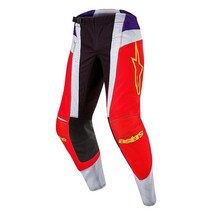 Alpinestars Techstar Rantera/Pneuma/Ocuri 남성용 모토크로스 팬츠 헤이즈 그레이/카모, 30, Light Blue/Yellow Fluo/Red Ber