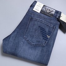 럭셔리 남성 데님 진 비즈니스 캐주얼 스트레이트 레그 청바지 워싱 빈티지 Pantalones De Hombre