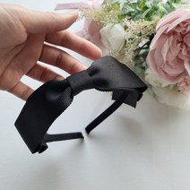 고급북골 3단 가운데리본 헤어밴드(자체제작)