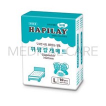 해피레이 10매 x 20팩 일회용 깔개 위생매트 환자, 1개