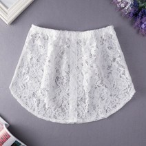레이스 미니 스커트 치마 여성 꽃 분리형 셔츠 테일 블라우스 스웨터