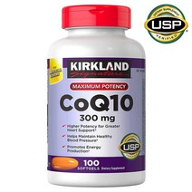 커클랜드 Kirkland CoQ10 코큐텐 300mg 100정, 2개