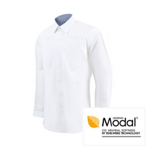 [KT알파쇼핑]모달원단 화이트 스판 긴팔 반팔 와이셔츠_RF1124