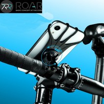 로어 FLEXI Grip 실리콘 MTB 하이브리드 로드 라이딩 자전거 유모차 360도 회전 스마트폰 거치대, FLEXI Grip 거치대- 블랙