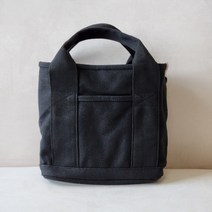 이너소울 기저귀가방 캔버스 크로스백 숄더백, 블랙