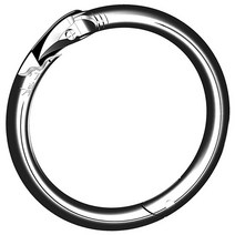 소코걸이 송아지 코뚜레 10 조각 스테인레스 스틸 암소 코 링 코 피어싱 링 가축 사육 장비 소 코 견인 버클, o.d.85mm-샤프