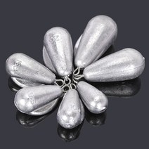 해루질 물방울 모양 낚시 무게 100g/125g/150g/200g/250g/300g/400g/500g 바다 보트 액세서리, 07 400g