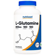 Nutricost 뉴트리코스트 L글루타민 800mg 180캡슐, 1개, 180정