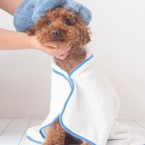 전용 망토 펫타올 대형견목욕가운 소형 스포츠타월 극세사 드라이수건 장갑 포함 2종 택1