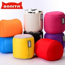 [천삼백케이] [보니타 빈백] 보니타 빈백 풋스툴 TA05 에어매쉬 원형스툴, 퍼플 (에어메쉬)