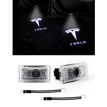 독일 직구 Neflibata 2Pcs 자동차 도어 조명 HD LED 조명 로고 프로젝터 Teslaa 모델 3/모델 Y/모델 S/모델 X에 대한 환영 빛 유령 그림자 액세서리-17651, 테슬라