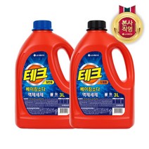 [엘지생활건강] 테크 베이킹소다 액체 세탁세제 용기 3L x 2개 일반/드럼 택 1, 선택:일반