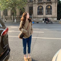 가을스웨터패션 여성의류 바지세트 작은 가을옷 코디 키커 보이는 여신 무드 스타일리쉬 3802631189