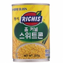 동서 리치스 홀 커넬 스위트 콘 통조림, 425g, 2개