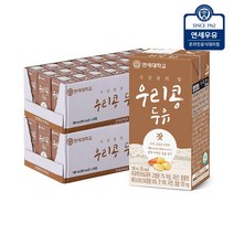 연세우유 연세대학교연세우유 우리콩 잣두유 190ml, 48개