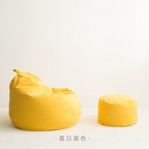 어린이 유아 빈백 아기 키즈 인도 없는 일본식 소파 눕기 다다미 자르기 앉은 콩주머니 호빵 바닥 매트 베란다, 05-노란색_02-90x110cm