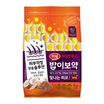 밥이보약 전연령 빛나는 피모 고양이 건식사료, 닭, 2kg, 1개