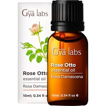 Gya Labs Rose Otto Essential Oil 지야 랩스 로즈 오토 에센셜 오일 10ml(0.34oz), 10ml, 1개