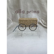 정품 100% alla prima 알라프리마 HM309 GRA01 블랙&실버 동글이안경 국내하우스브랜드 초경량안경 볼프강 ST ( wagner steel 소재 ) 고도근시안경