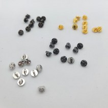 5mm스타인형옷단추 육일돌 색상선택가능 별모양패턴단추, 3화이트+블랙