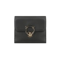 [살바토레 페라가모] [페라가모] 간치니 프렌치 반지갑/블랙/22-D183 684189