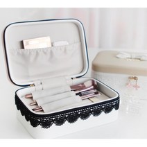 여행용 여대생 화장대대용 뷰티수납박스 눈썹칼용 여성용 자취생용 메모지용 기숙사용, 핑크